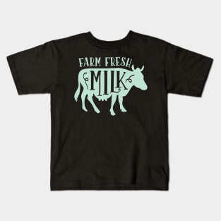 Farm Fresh Milk Kids T-Shirt